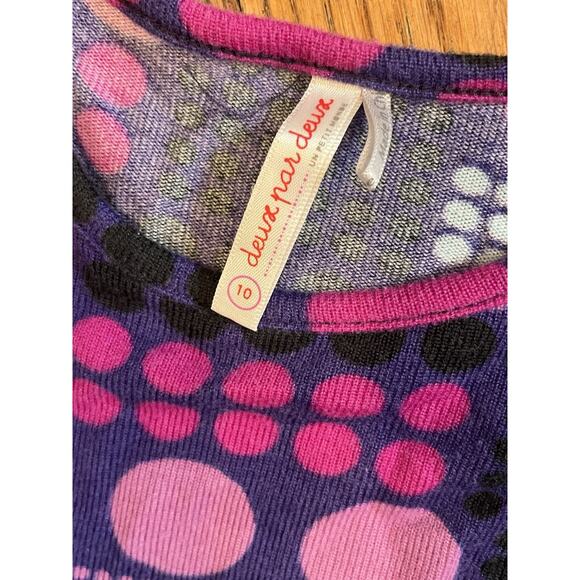 Deux par Deux Dress Girls 10 Soft swing polka Dots EUC - Picture 3 of 5